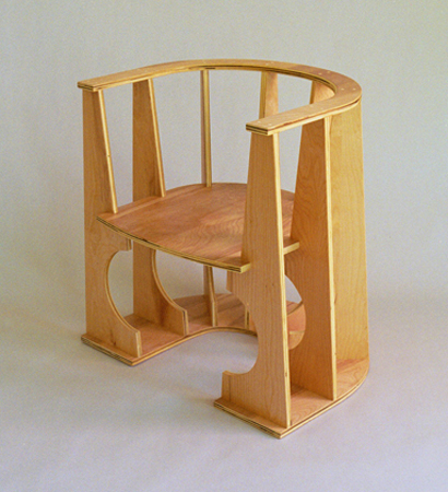 Radial Chair circular shaped throne chair